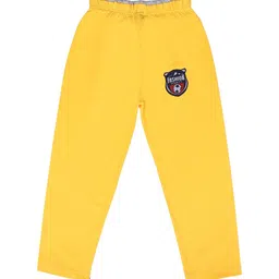 SWEET ANGEL Boys Yellow Pure Cotton Track Pant-image-38