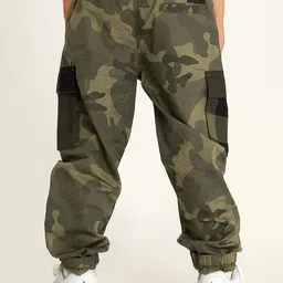 Cherry Crumble Boys Camouflage Pure Cotton Trousers-picture-57