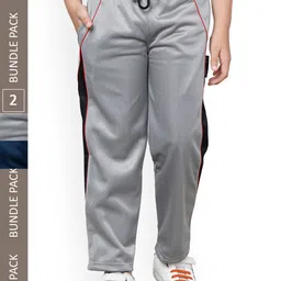 IndiWeaves Boys Pack Of 2 Mid-Rise Track Pants-picture-36