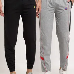 mack jonney VIMAL JONNEY Men Pack of 2 Solid Track pants-picture-19