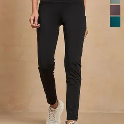 COLOR CAPITAL Women Pack of 4 Skin Fit Antimicrobial Tights-picture-17