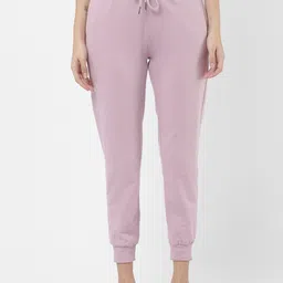 R&B Women Purple Solid Cotton Joggers-picture-41