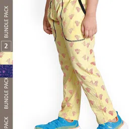 IndiWeaves Boys Pack Of 2 Mid-Rise Cotton Regular Fit Track Pants-picture-22