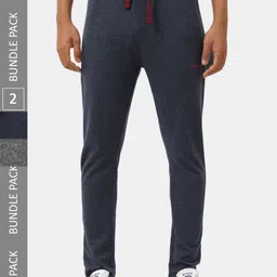 Masculino Latino Men Pack Of 2 Rapid Dry Mid-Rise Track Pants-image-22