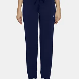 Amante Women Blue Solid Cotton Relaxed-fit Track Pant-image-32