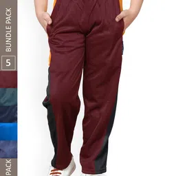 IndiWeaves Boys Pack Of 5 Side Panel Track Pants-image-22