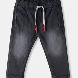 R&B Boys Grey Solid Cotton Drawstring Track Pants-picture-29