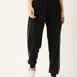 Laabha Women Black Solid Joggers-image-46