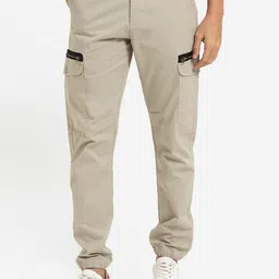 Banana Club Men Mid-Rise Easy Wash Cotton Cargo Trousers-picture-43