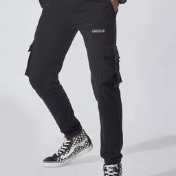 Maniac Men Mid-Rise Slim-Fit Cargo Joggers-image-37