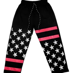 SWEET ANGEL Boys Black & Red Printed Straight-Fit Cotton Track Pant-picture-12