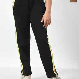 BAESD Girls Pack Of 2 Cotton Side Striped Track Pants-picture-16