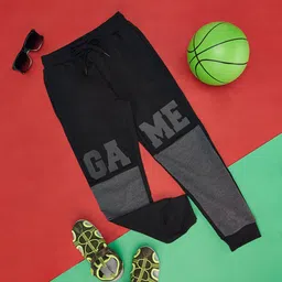 Pantaloons Junior Boys Colourblocked Relaxed-Fit Cotton Joggers-picture-14