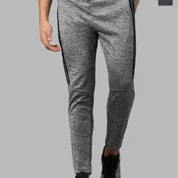 MADSTO Men Pack Of 2 Slim-Fit Mid Rise Track Pants image 1