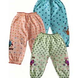 Zoom Minimondo Infant Kids Pack Of 3 Printed Cotton Joggers-picture-28