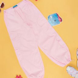 YU by Pantaloons Girls Mid Rise Pure Cotton Cargo Joggers-picture-15