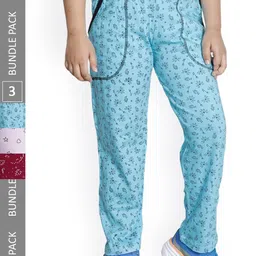 IndiWeaves Boys Pack of 3 Floral Printed Cotton Track Pants-image-53