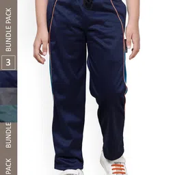 IndiWeaves Boys Paneled Mid-Rise Regular Fit Lower Track pants (Pack Of 3)-image-8