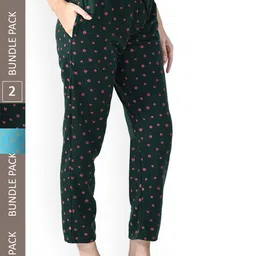 IndiWeaves Pack Of 2 Printed Lounge Pants-picture-25
