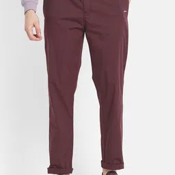 Octave Men Maroon Solid Cotton Track Pant-picture-21