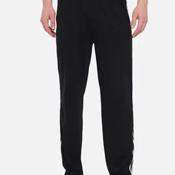 FFLIRTYGO Men Black Solid Pure Cotton Track Pants-image-66