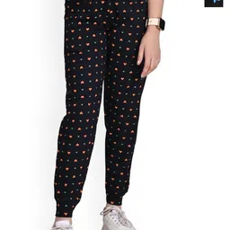 BAESD Girls Pack of 2 Printed Mid-Rise Pure Cotton Joggers-picture-14