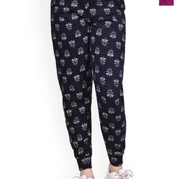 BAESD Pack of 2 Girls Printed Mid-Rise Cotton Joggers-picture-45