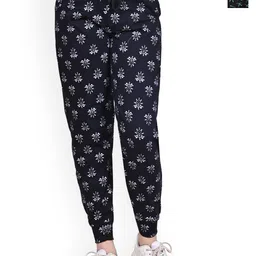 BAESD Girls Pack of 2 Printed Mid-Rise Pure Cotton Track Pants-picture-34