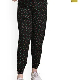 BAESD Girls Pack of 2 Printed Mid-Rise Pure Cotton Joggers-picture-17