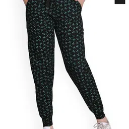 BAESD Girls Pack of 2 Printed Mid-Rise Pure Cotton Joggers-picture-10