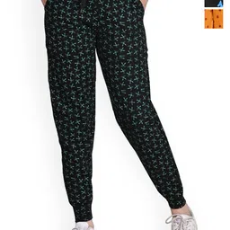 BAESD Girls Pack of 3 Printed Mid-Rise Pure Cotton Track Pants-picture-26