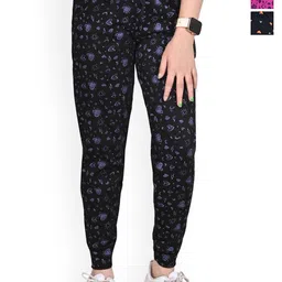 BAESD Girls Pack of 3 Printed Mid-Rise Pure Cotton Joggers-picture-27