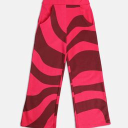 MINI KLUB Girls Animal Printed  Mid-Rise Pure Cotton Track Pant-picture-15
