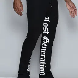 WAIMEA Men Typography Printed Bootcut-Fit Track Pant image 2