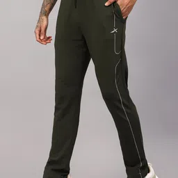 VECTOR X Men Slim Fit Mid-Rise Track Pants image 2