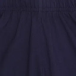 DYCA Girls Navy Blue Solid Cotton Track Pants image 2