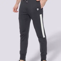 Mark Leute Men Charcoal Black Solid Joggers image 2