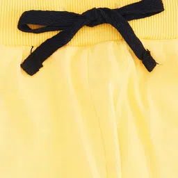 Pantaloons Junior Boys Yellow Solid Pure Cotton Joggers image 3