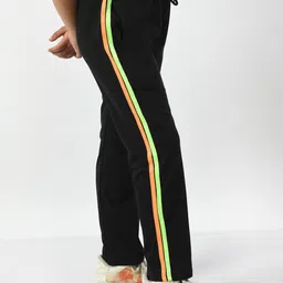 BAESD Girls Pack Of 2 Cotton Side Striped Track Pants image 2