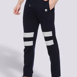 Mark Leute Men Navy Blue Solid Track Pants image 5