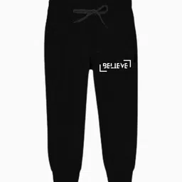 BAESD Boys Pack Of 3 Typography Printed Pure Cotton Joggers image 4