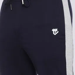 Mark Leute Men Navy Blue Solid Track Pants image 3