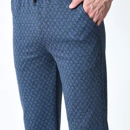 BAESD Men Printed Mid Rise Track Pants image 5