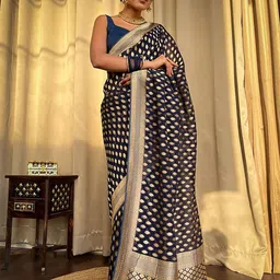 Aldwych Ethnic Motifs Zari  Banarasi Saree-picture-18