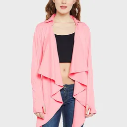 Hypernation Women Pure Cotton Solid Shrug-picture-21