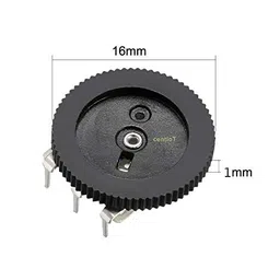 CentIoT - B503 16 x 1mm Gear Potentiometer Single Pot Dial Volume Switch 3PIN 50K - (5PCS) image 3
