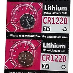 kp original battery KP Original Lithium CR1220 Coin Type 3V Micro Lithium Cell Battery for Dvr, Watch & Medical Devices Etc (Pack of 5 Pcs) image 1