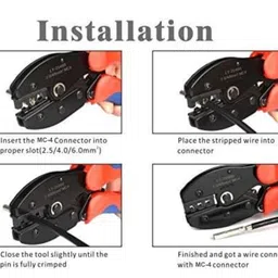 Kenbrook Solar MC-4 Crimping Tool for 2.5/4/6mm² Solar MC-4 Connector and PV Cable Installation image 5