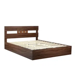 direct factory to home private limited (df2h) Yumako Queen Size Bed In Walnut Finish image 9