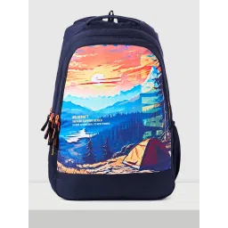 Wildcraft Black Printed Polyester Backpack image 1